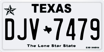 TX license plate DJV7479