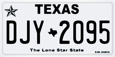 TX license plate DJY2095