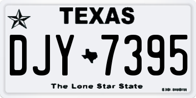 TX license plate DJY7395