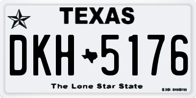 TX license plate DKH5176