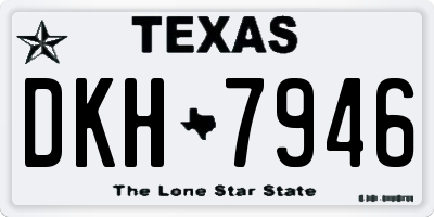 TX license plate DKH7946