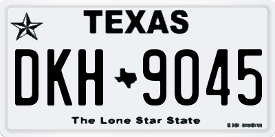 TX license plate DKH9045