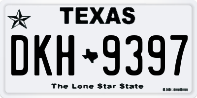 TX license plate DKH9397