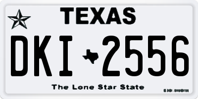 TX license plate DKI2556