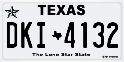 TX license plate DKI4132