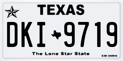 TX license plate DKI9719