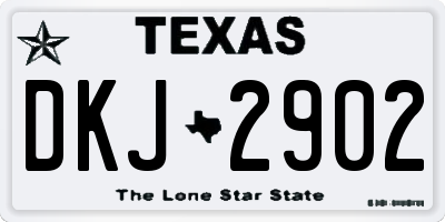 TX license plate DKJ2902