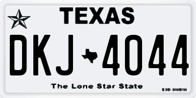 TX license plate DKJ4044