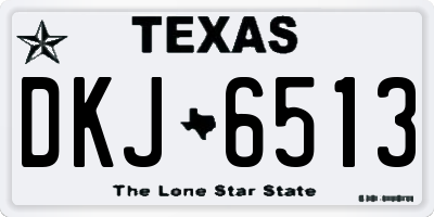 TX license plate DKJ6513