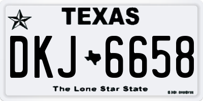 TX license plate DKJ6658