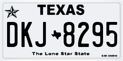 TX license plate DKJ8295