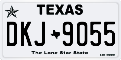 TX license plate DKJ9055