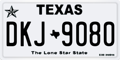 TX license plate DKJ9080