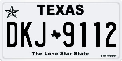 TX license plate DKJ9112