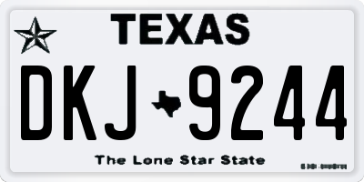 TX license plate DKJ9244