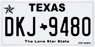 TX license plate DKJ9480