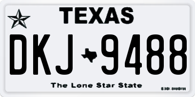 TX license plate DKJ9488