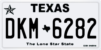 TX license plate DKM6282