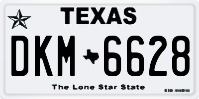 TX license plate DKM6628