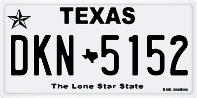 TX license plate DKN5152
