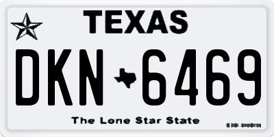 TX license plate DKN6469
