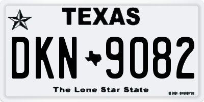 TX license plate DKN9082