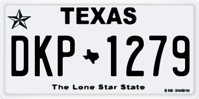 TX license plate DKP1279