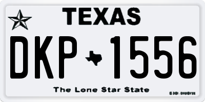 TX license plate DKP1556