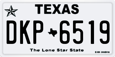 TX license plate DKP6519