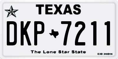 TX license plate DKP7211