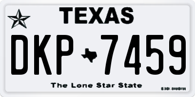 TX license plate DKP7459