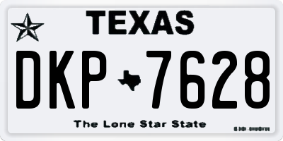TX license plate DKP7628