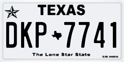 TX license plate DKP7741