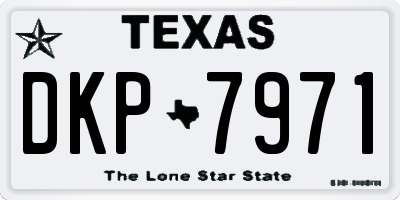 TX license plate DKP7971