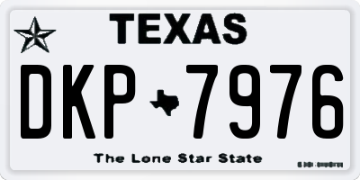 TX license plate DKP7976