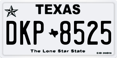 TX license plate DKP8525