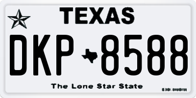 TX license plate DKP8588