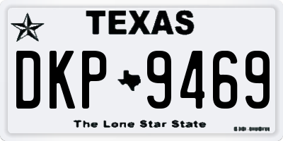 TX license plate DKP9469