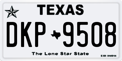 TX license plate DKP9508