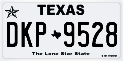 TX license plate DKP9528