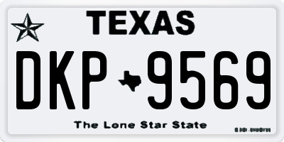 TX license plate DKP9569