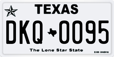 TX license plate DKQ0095