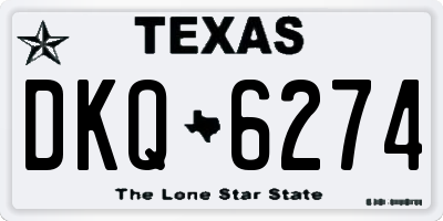 TX license plate DKQ6274