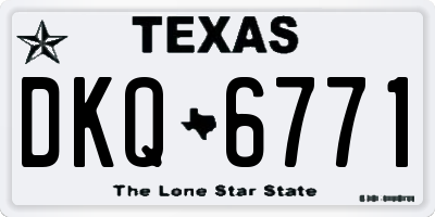 TX license plate DKQ6771