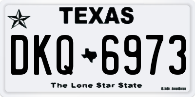 TX license plate DKQ6973