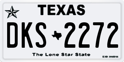 TX license plate DKS2272