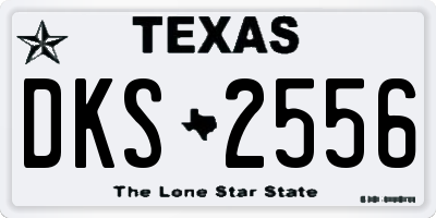 TX license plate DKS2556