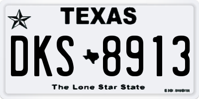 TX license plate DKS8913