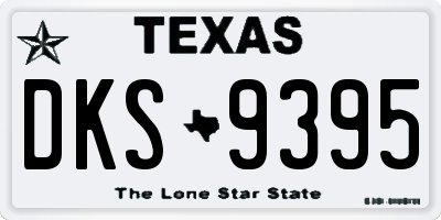 TX license plate DKS9395