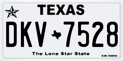 TX license plate DKV7528